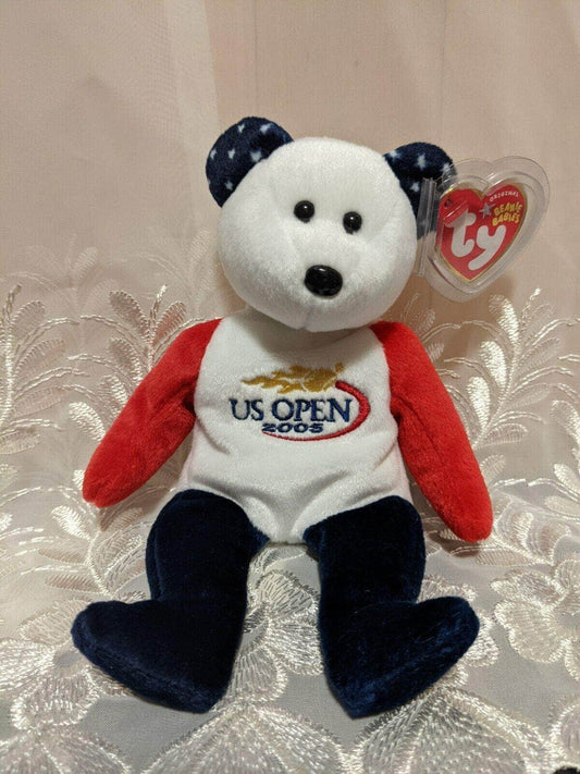 TY Beanie Baby - Smash the US Open Tennis Bear 2005 (8.5in) - Vintage Beanies Canada