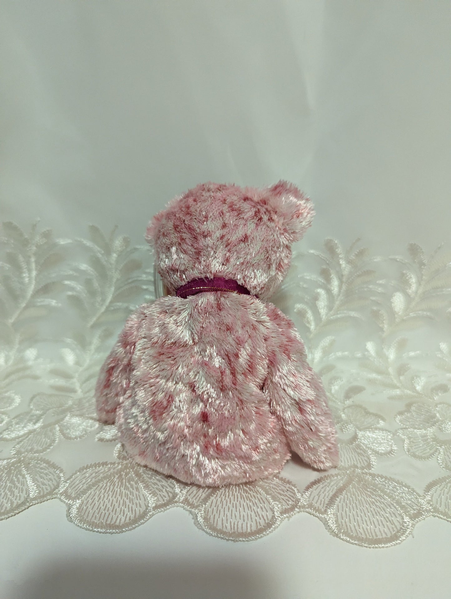 Ty Beanie Baby - Smitten The Bear With Pink Nose (8.5in) - Vintage Beanies Canada