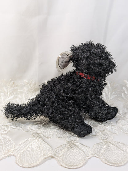 Ty Beanie Baby - Smudges The Black Curly Haired Dog (6in) - Vintage Beanies Canada