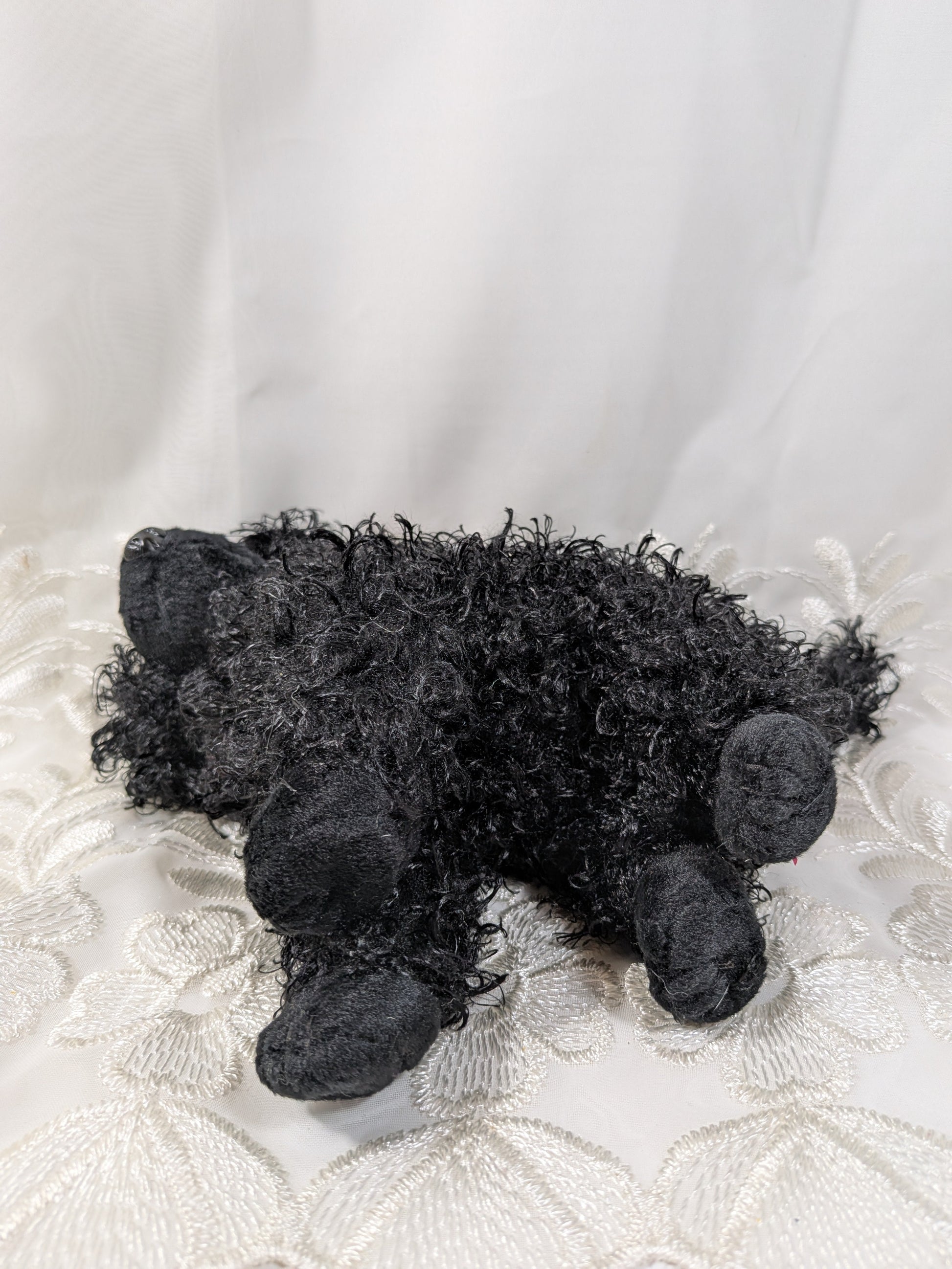 Ty Beanie Baby - Smudges The Black Curly Haired Dog (6in) - Vintage Beanies Canada