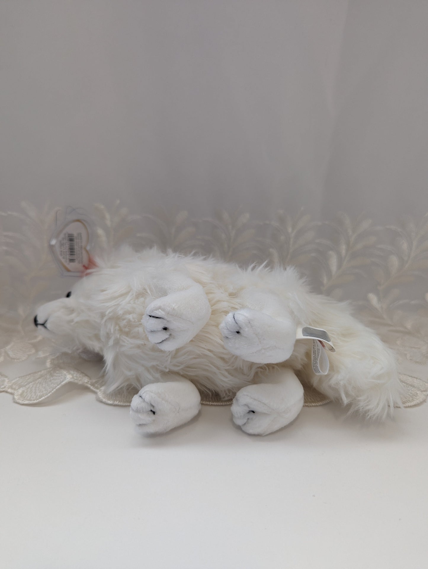 Ty Beanie Baby- Snocap The Arctic Wolf (9in) - Vintage Beanies Canada
