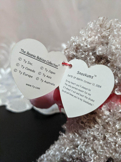 Ty Beanie Baby - Snookums The Valentine's Day Poodle Dog (6in) - Vintage Beanies Canada