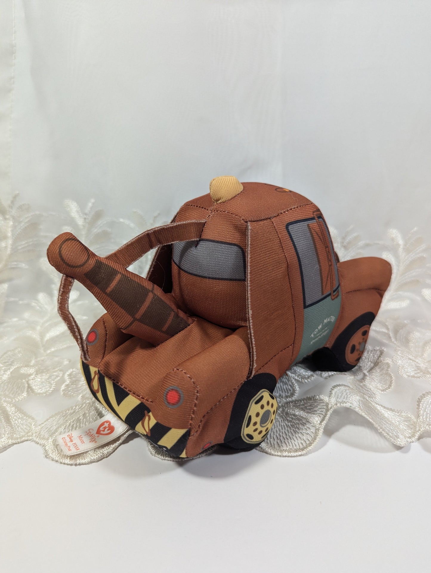 Ty Beanie Baby Sparkle Collection - Mater The Tow Truck From The Movie Cars (8 in) No Tag - Vintage Beanies Canada