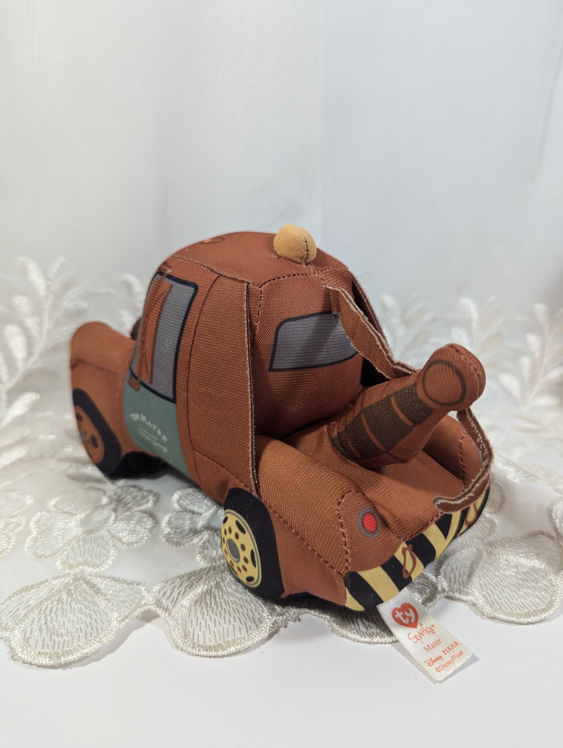 Ty Beanie Baby Sparkle Collection - Mater The Tow Truck From The Movie Cars (8 in) No Tag - Vintage Beanies Canada