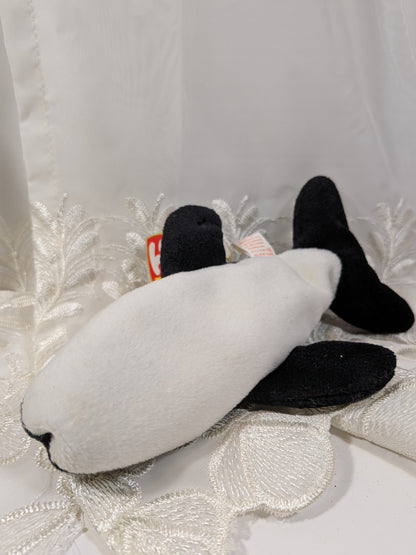 Ty Beanie baby - Splash The Whale (8in) Non - mint Tag - Vintage Beanies Canada