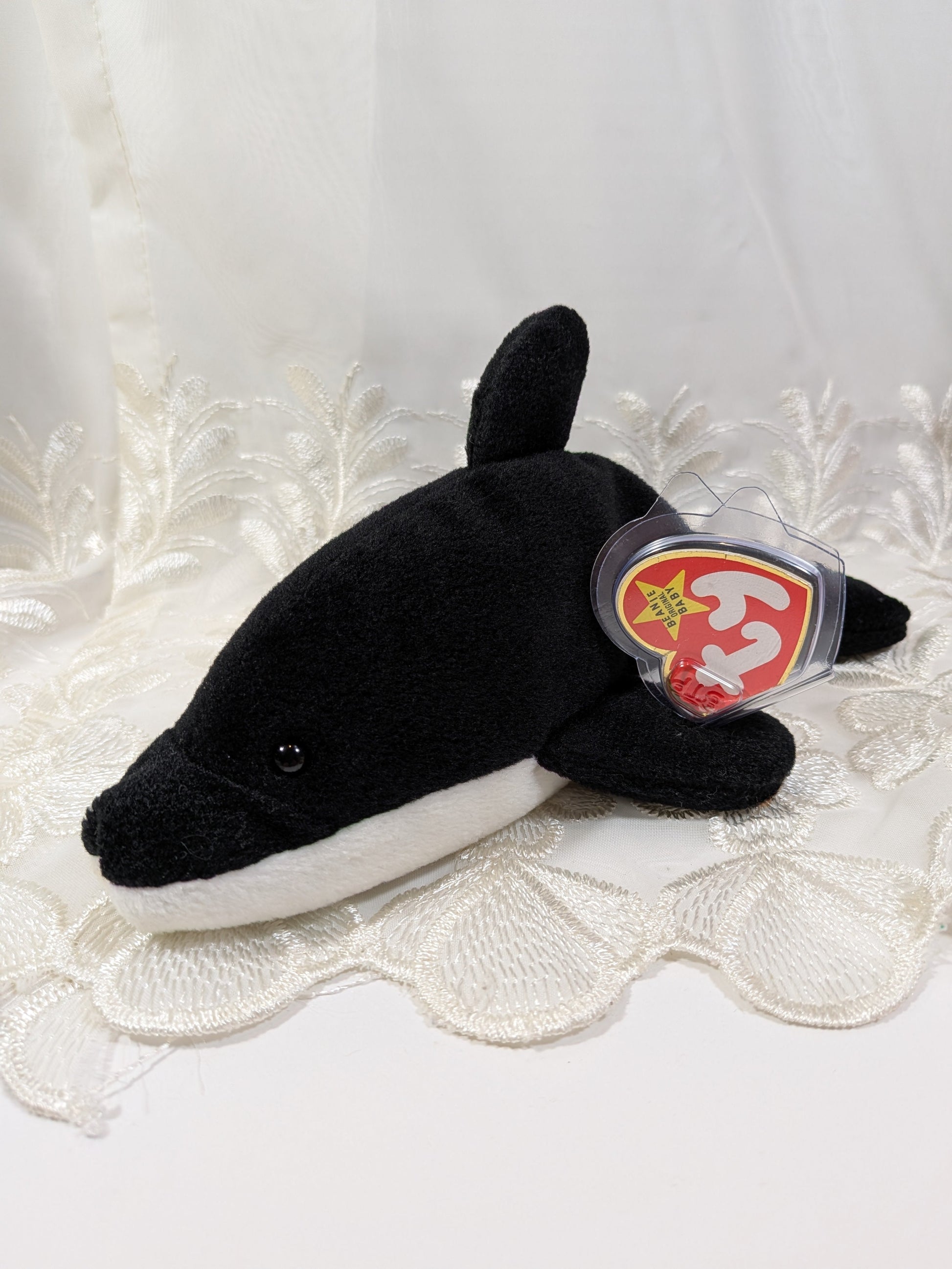 Ty Beanie baby - Splash The Whale (8in) Non - mint Tag - Vintage Beanies Canada