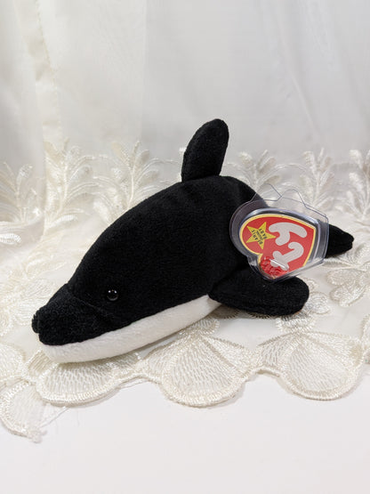 Ty Beanie baby - Splash The Whale (8in) Non - mint Tag - Vintage Beanies Canada