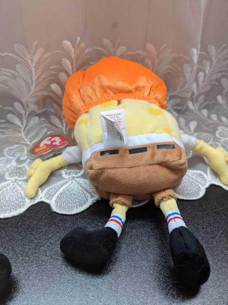Ty Beanie Baby - SpongeBob Pumpkinmask - Halloween Plush Toy (8.5in) - Vintage Beanies Canada