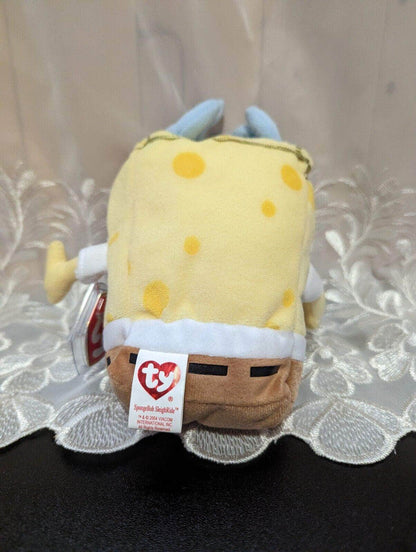 Ty Beanie Baby - SpongeBob Sleighride Dressed Up Like Christmas Reindeer (10in) - Vintage Beanies Canada