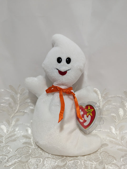 Ty Beanie Baby - Spooky The Ghost (8in) - Vintage Beanies Canada