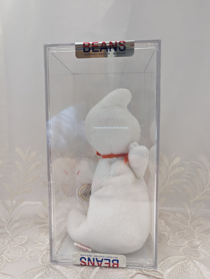 Ty Beanie Baby - Spooky The Ghost (8in) *Rare* AUTHENTICATED 3rd Gen Hang Tag, 2nd Gen Tush Tag - Vintage Beanies Canada