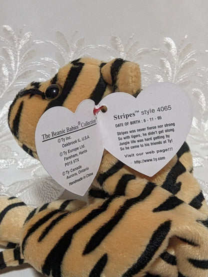 Ty Beanie Baby - Stripes The Tiger (8in) - Vintage Beanies Canada