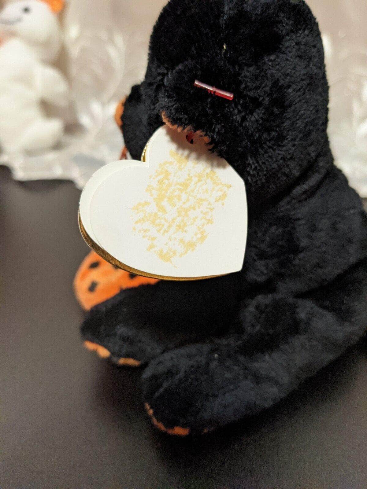 Ty Beanie Baby - Superstition The Halloween Cat With Pumpkin (5in) Near Mint - Vintage Beanies Canada