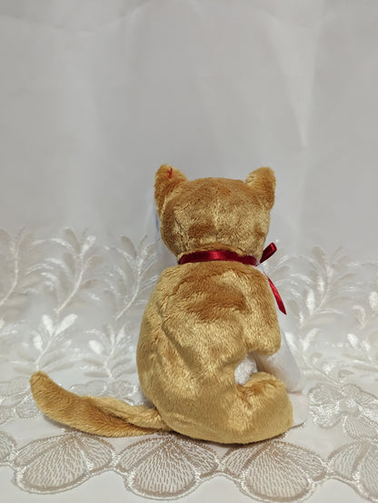 Ty Beanie Baby - Tangles The Orange Cat (7in) - Vintage Beanies Canada