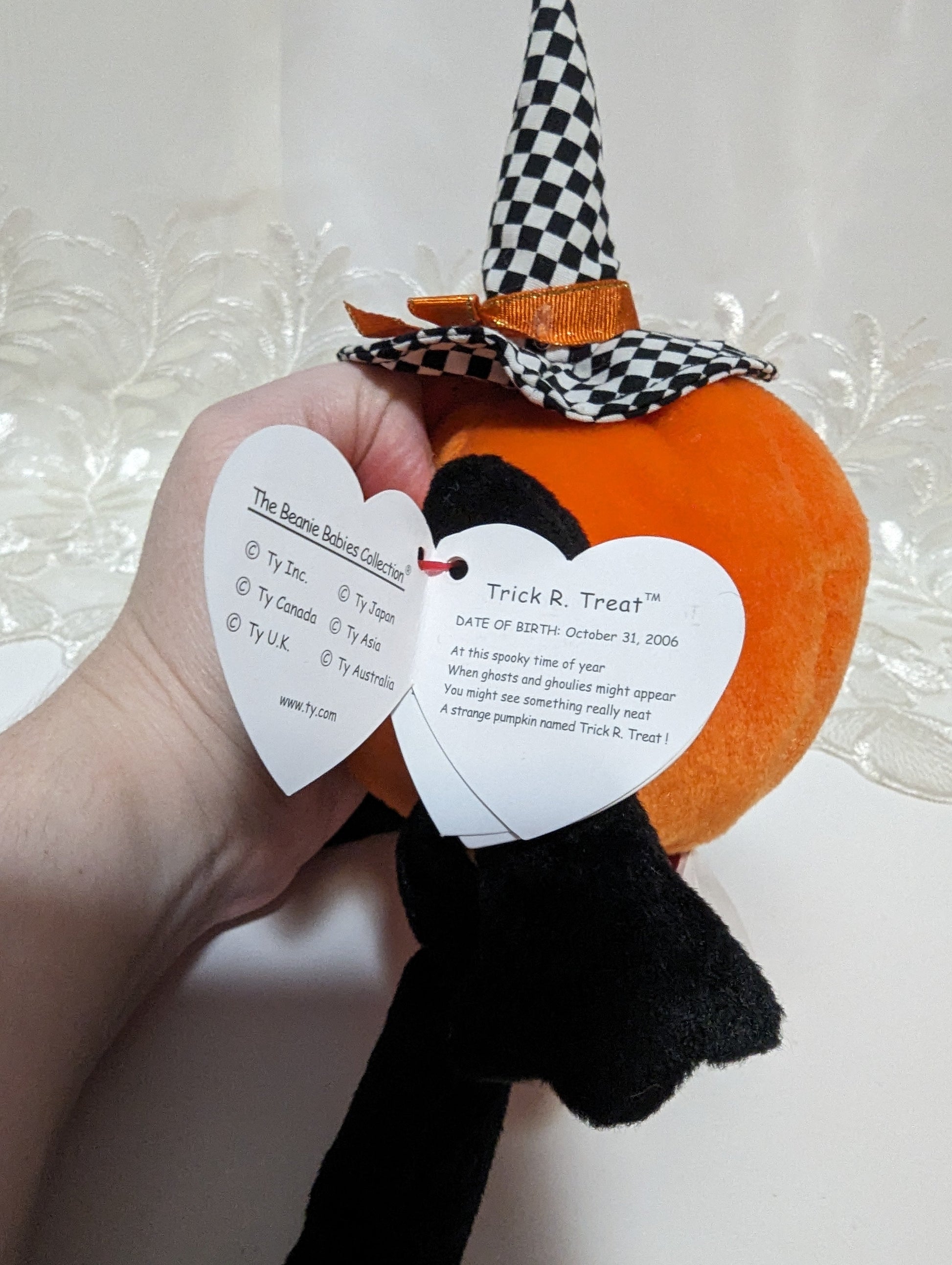 Ty Beanie Baby - Trick R. Treat The Halloween Pumpkin (6in) - Vintage Beanies Canada
