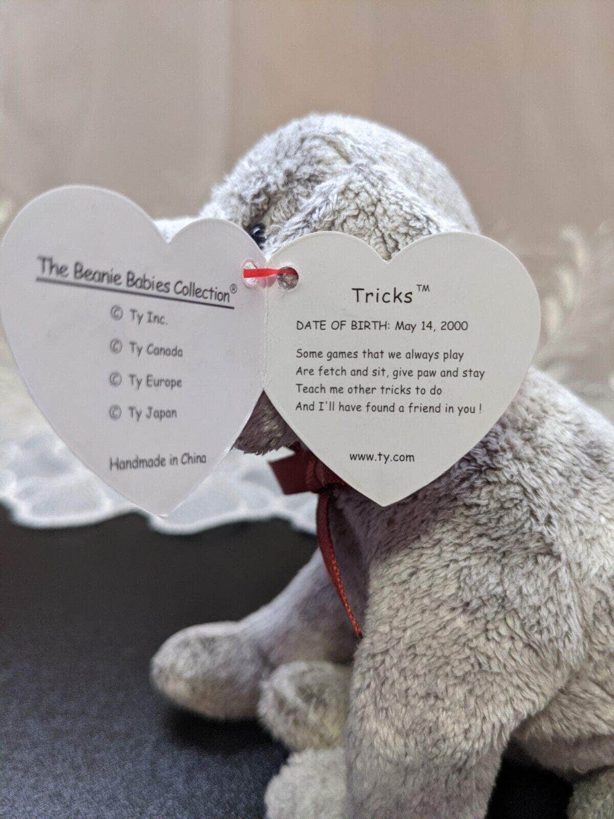 Ty Beanie Baby - Tricks The Dog (6in) - Vintage Beanies Canada