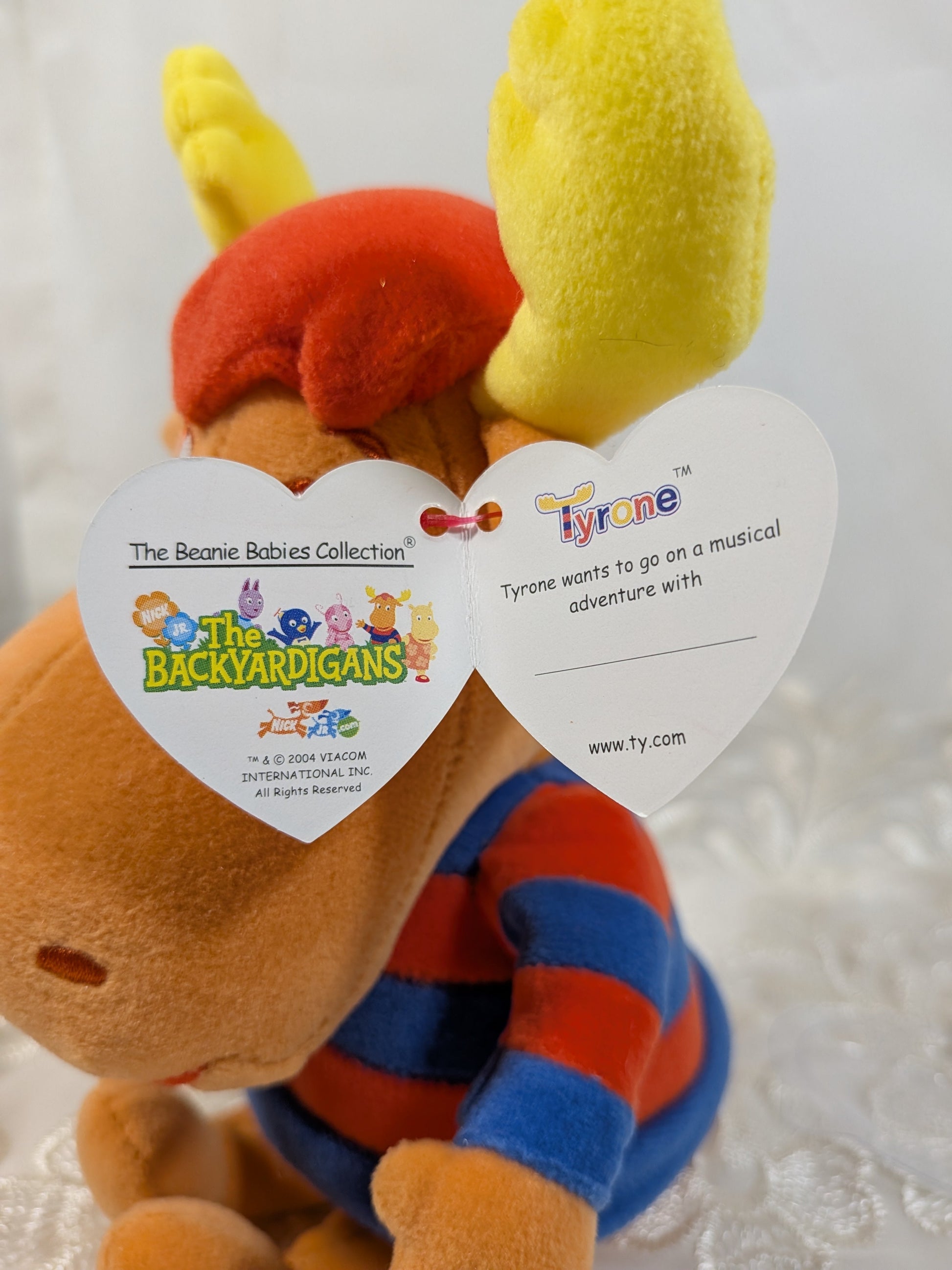Ty Beanie Baby - Tyrone the moose from the Backyardigans (8in) - Vintage Beanies Canada