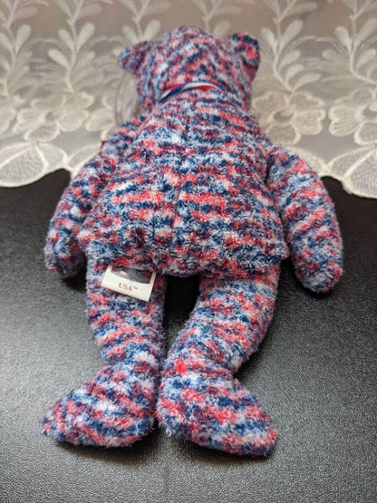 TY Beanie Baby - USA the bear (8.5in) - Vintage Beanies Canada