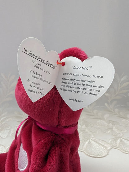 Ty Beanie Baby - Valentina The Bear (8.5in) - Vintage Beanies Canada