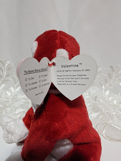 Ty Beanie Baby - Valentine The Monkey (7in) - Vintage Beanies Canada