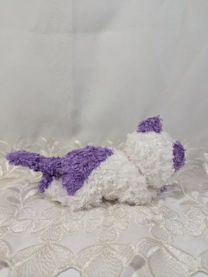 Ty Beanie Baby - Violetta the White and Purple Cat (6 in) No tag - Vintage Beanies Canada