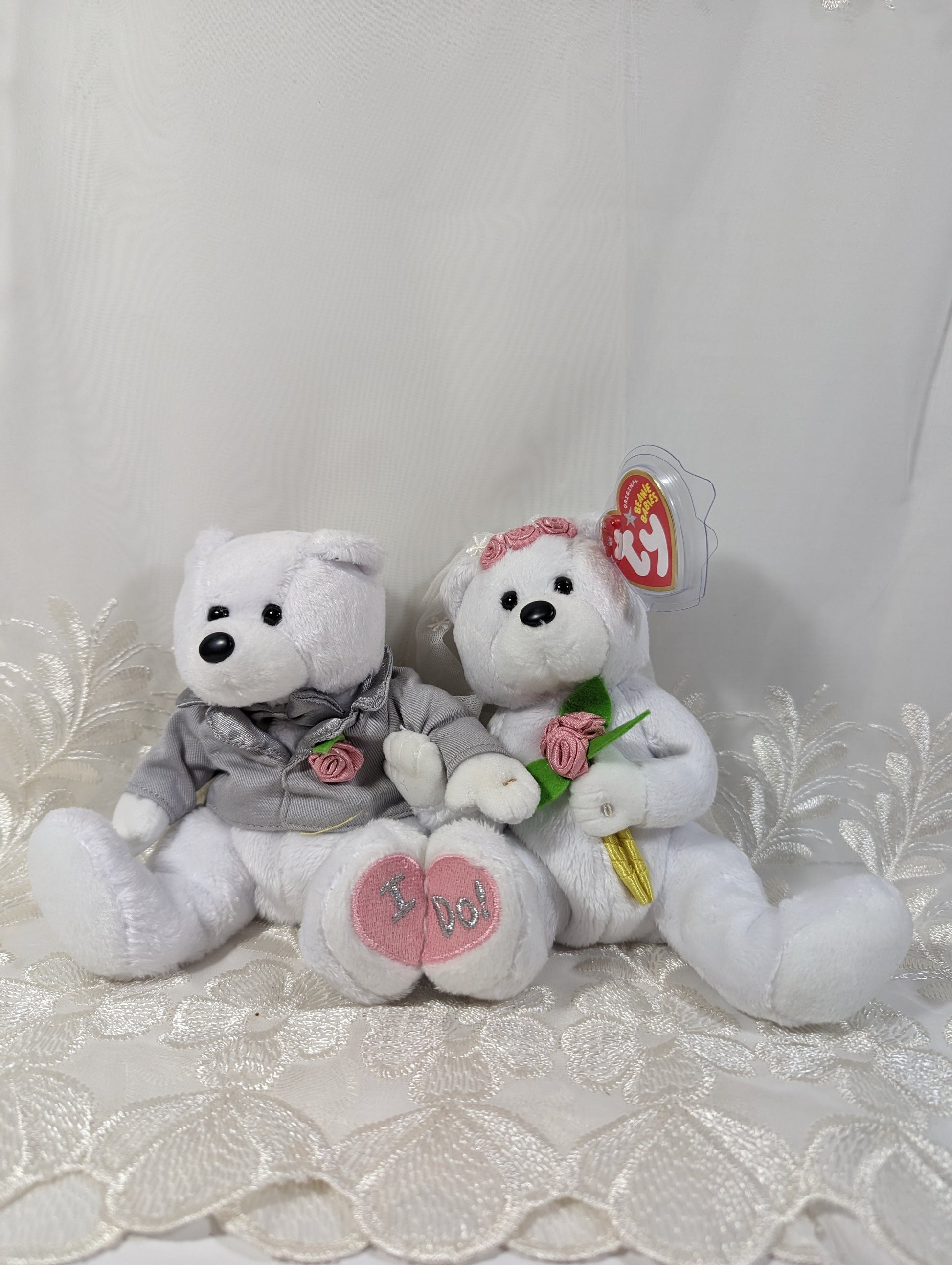 Ty Beanie Baby We Do The Bride And Groom Teddy Bears (6in