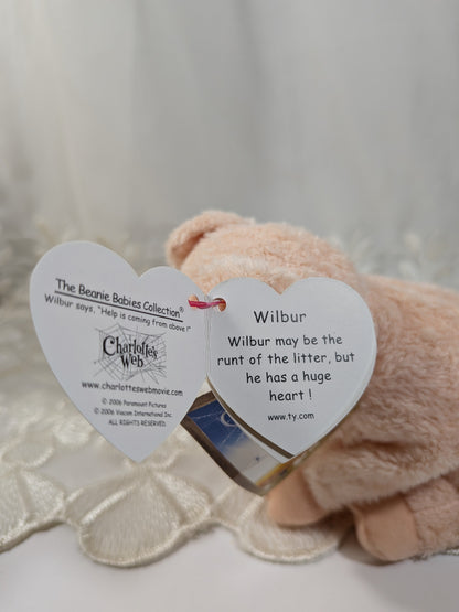 Ty Beanie Baby - Wilbur the pig from Charlotte's Web (7in) - Vintage Beanies Canada