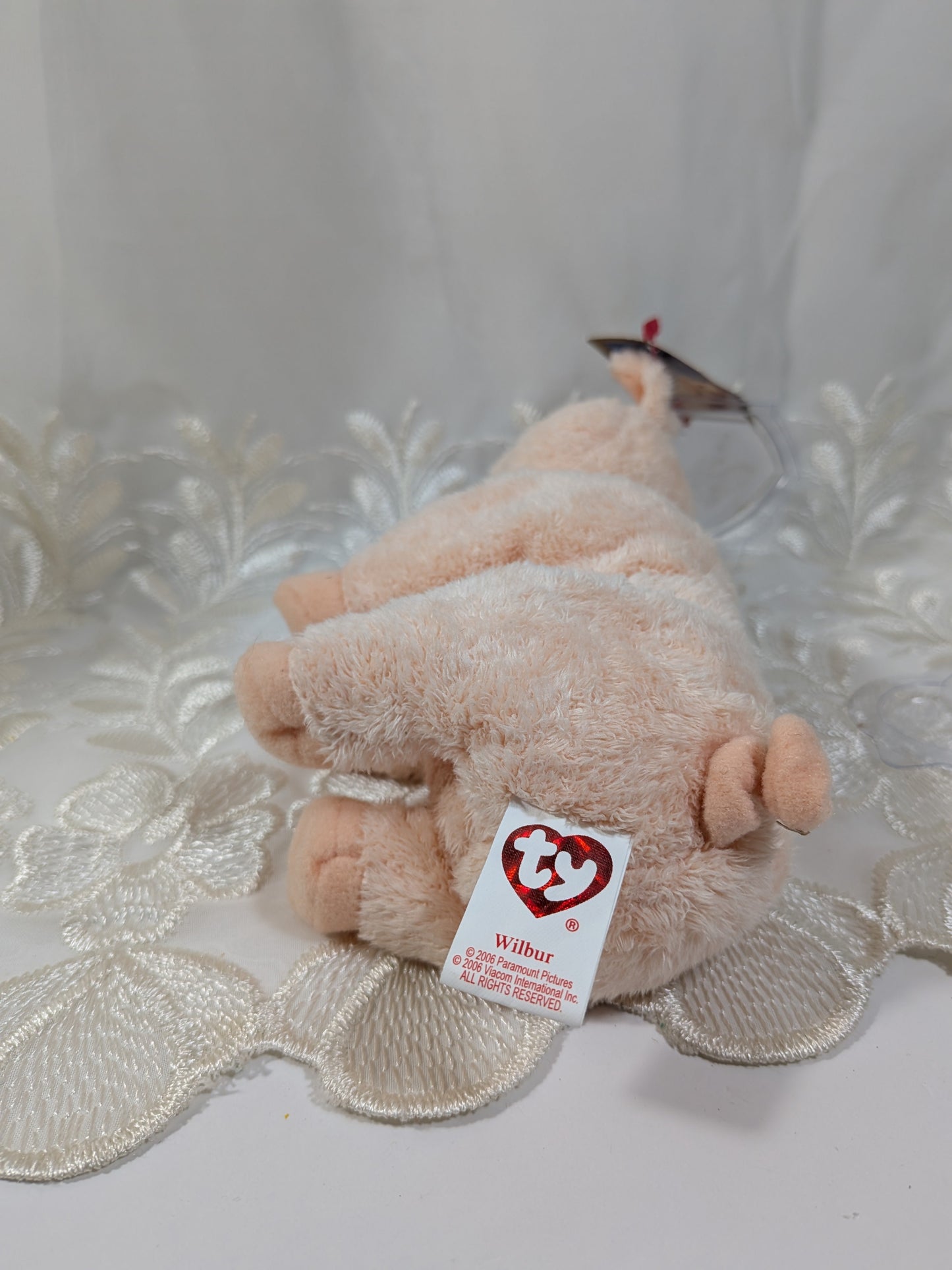 Ty Beanie Baby - Wilbur the pig from Charlotte's Web (7in) - Vintage Beanies Canada