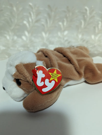 Ty Beanie Baby - Wrinkles The Bulldog (6in) - Vintage Beanies Canada