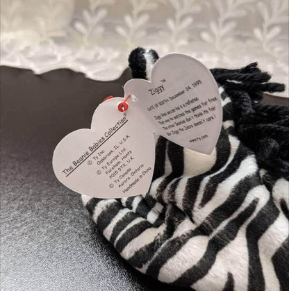 Ty Beanie Baby - Ziggy The Zebra (8in) - Vintage Beanies Canada