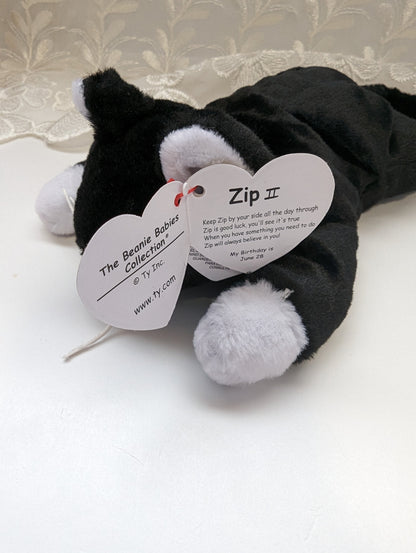 Ty Beanie Baby - Zip II The Black Cat - 30th Anniversary (8in) - Vintage Beanies Canada