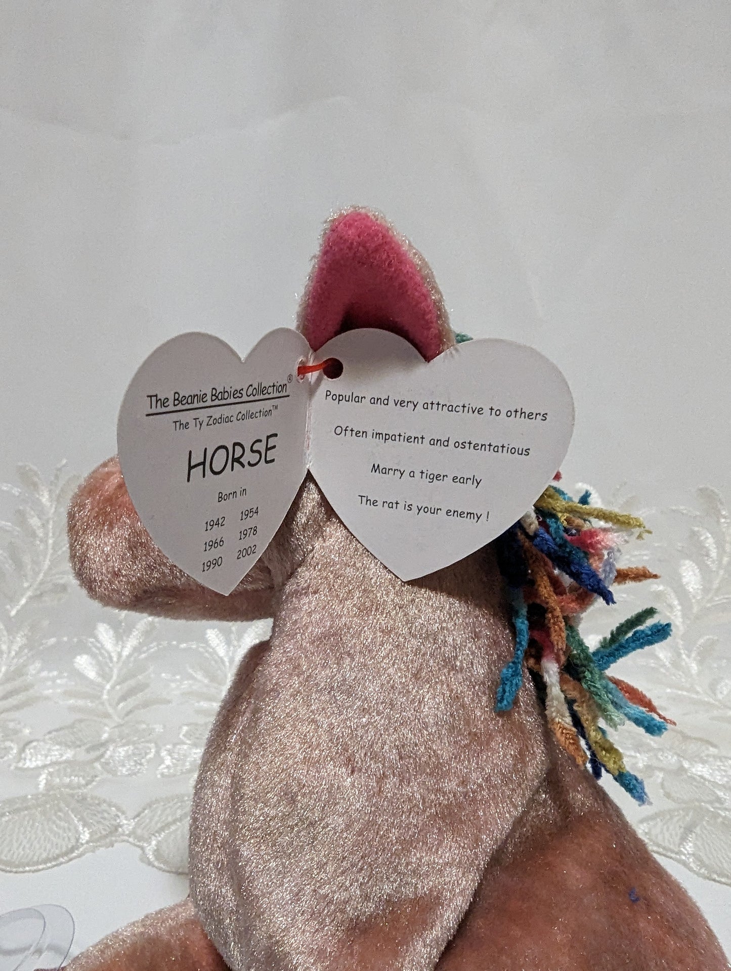 Ty Beanie Baby - Zodiac Horse (6in) - Vintage Beanies Canada