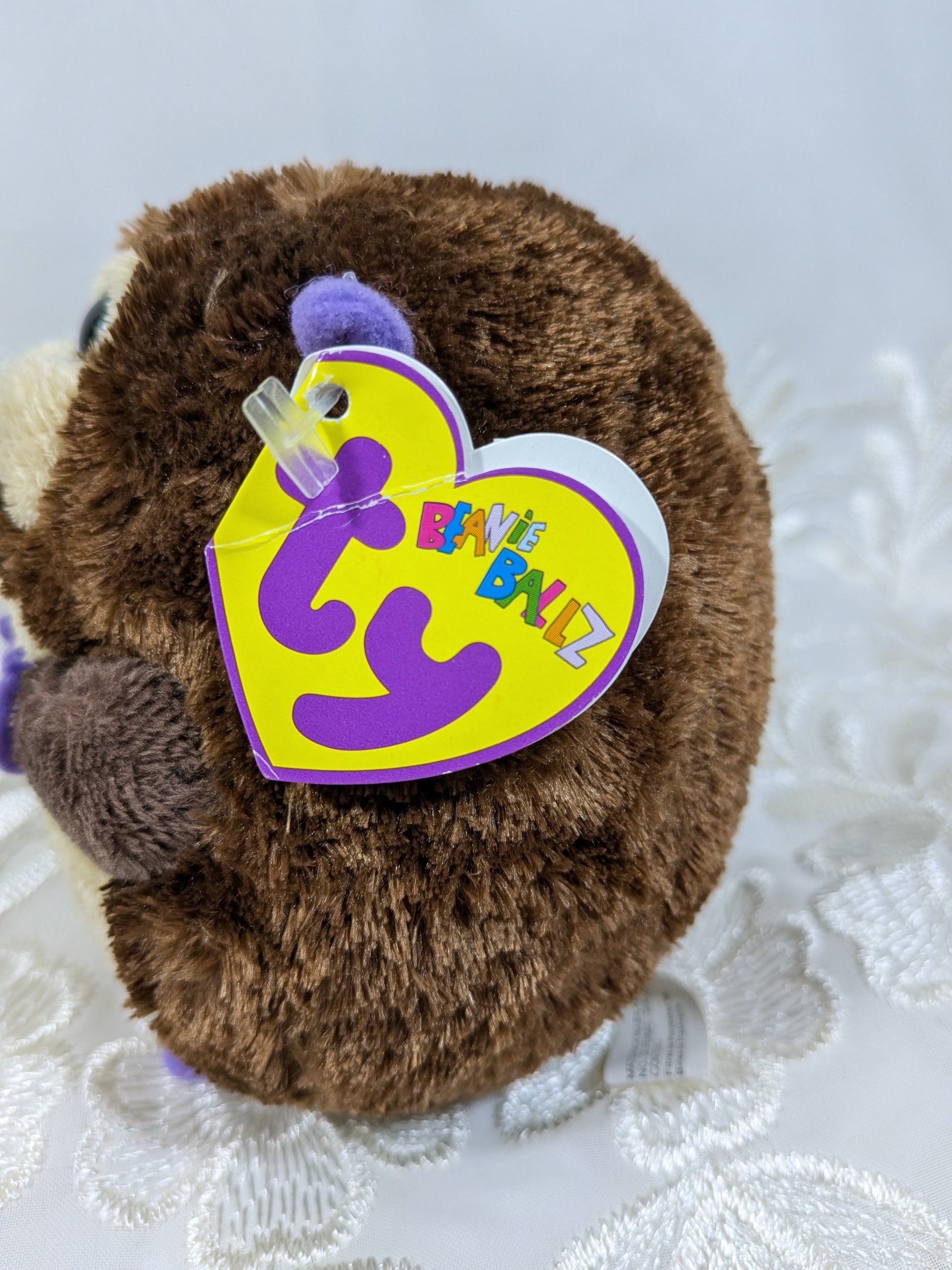 Ty Beanie Ballz - Bananas the monkey (5in) Non - mint Hang Tag - Vintage Beanies Canada