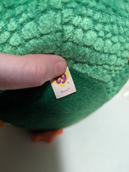 Ty Beanie Ballz - Bayou The Alligator (8in) No Tag - Vintage Beanies Canada