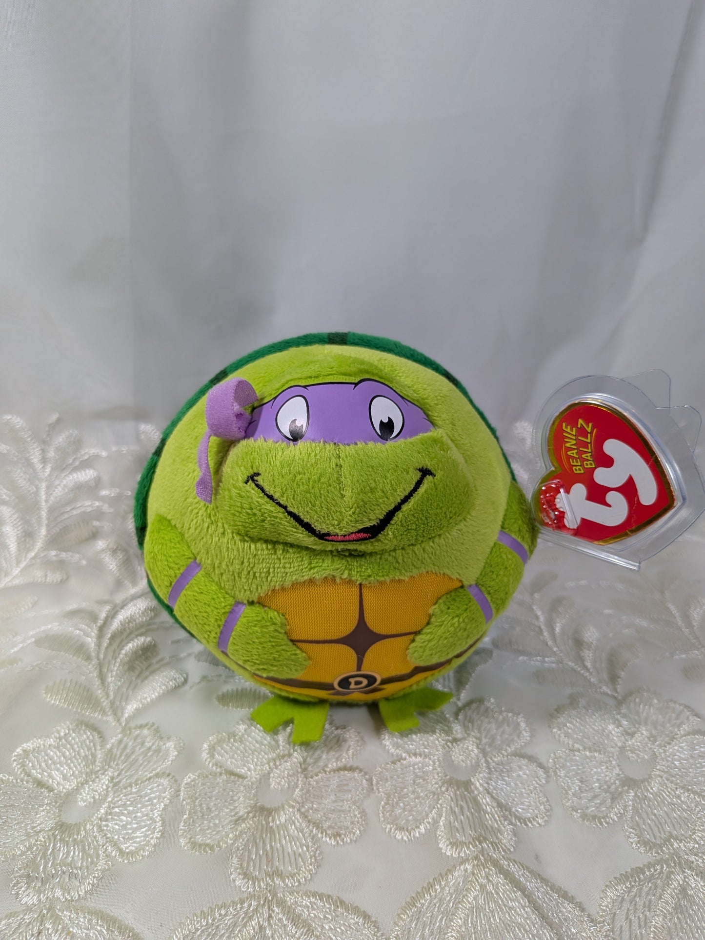 Ty Beanie Ballz - Donatello the Teenage Mutant Ninja Turtle (5in) Non - mint Hang Tag. - Vintage Beanies Canada