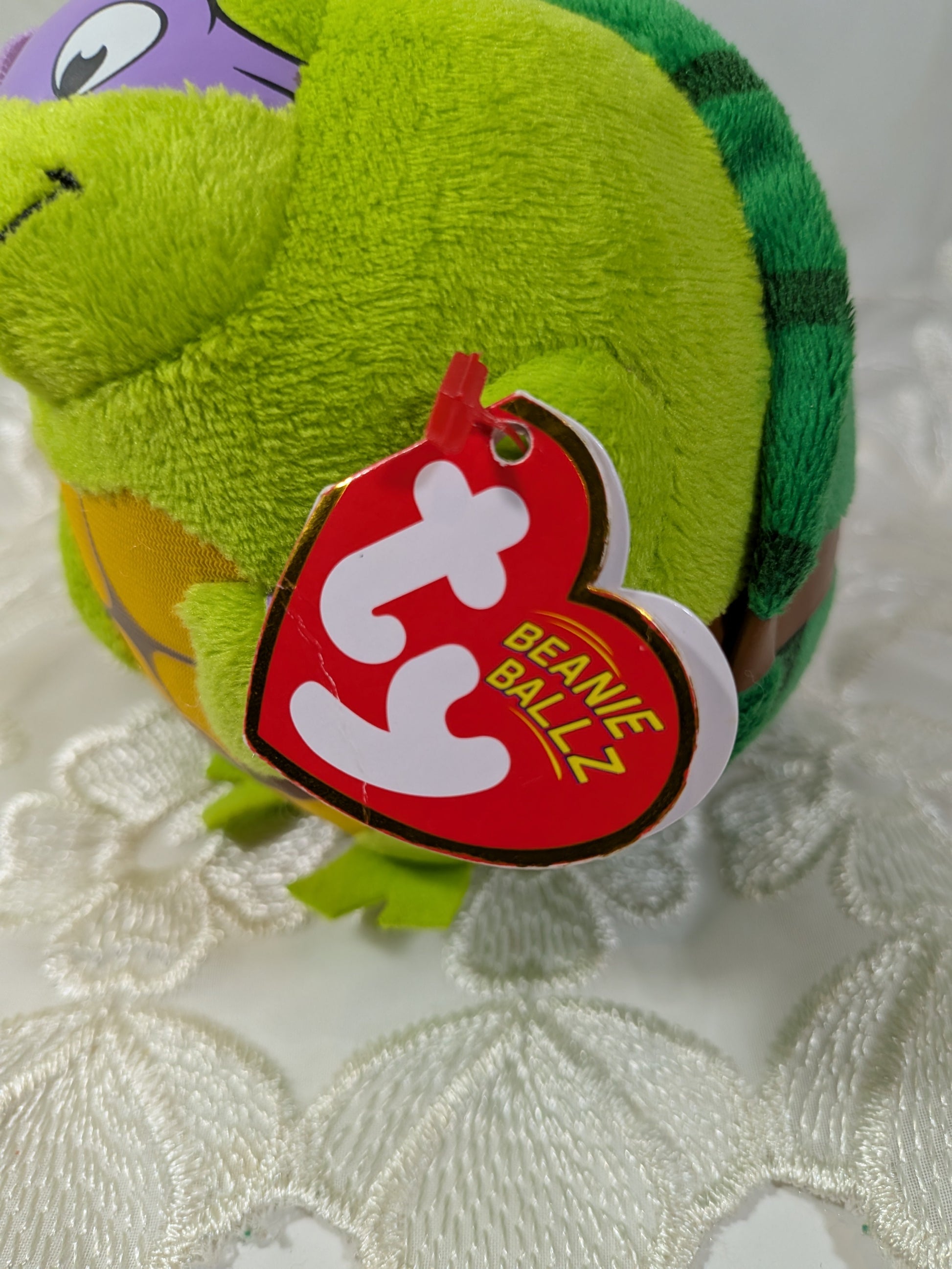 Ty Beanie Ballz - Donatello the Teenage Mutant Ninja Turtle (5in) Non - mint Hang Tag. - Vintage Beanies Canada