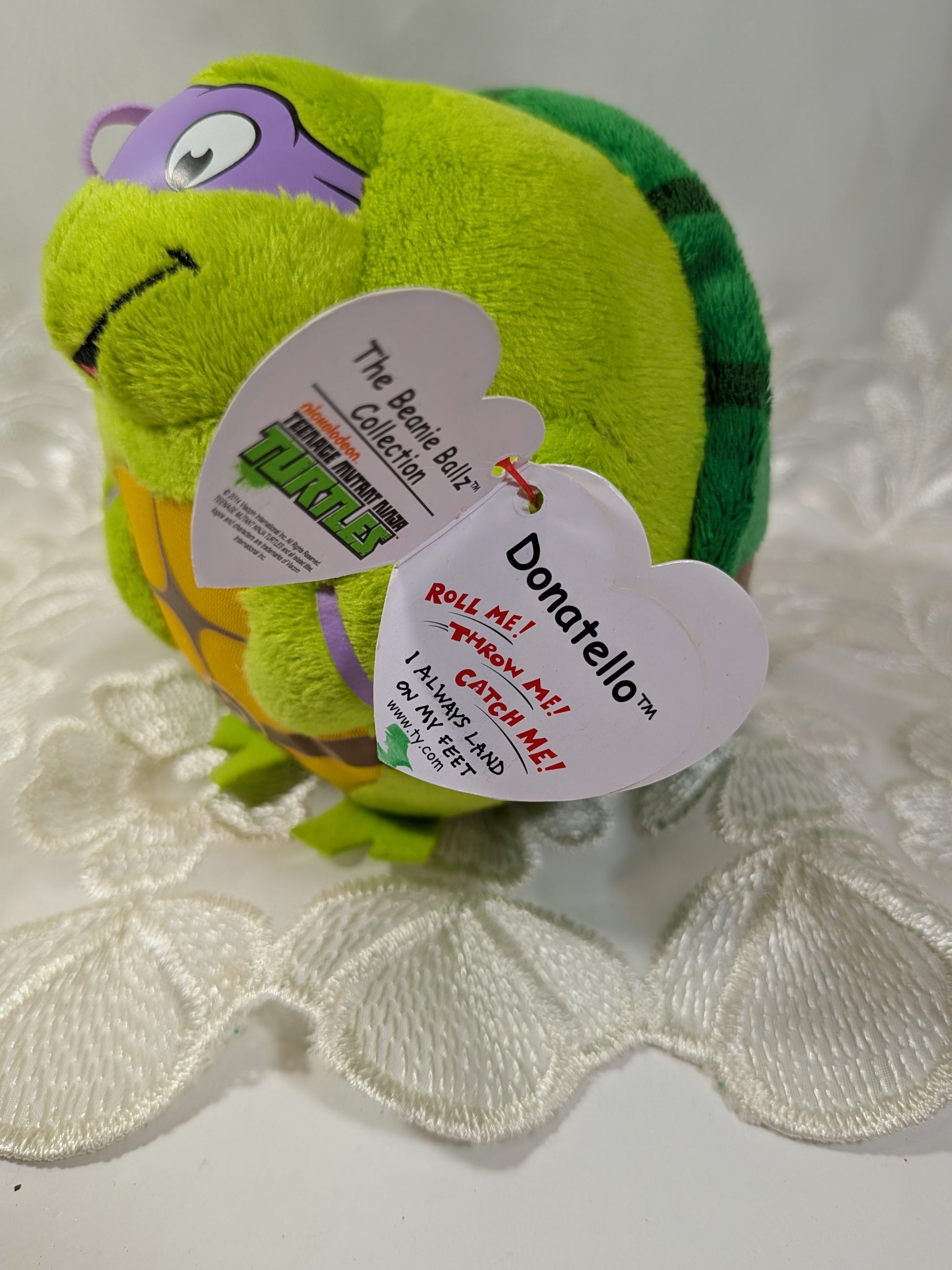 Ty Beanie Ballz - Donatello the Teenage Mutant Ninja Turtle (5in) Non - mint Hang Tag. - Vintage Beanies Canada