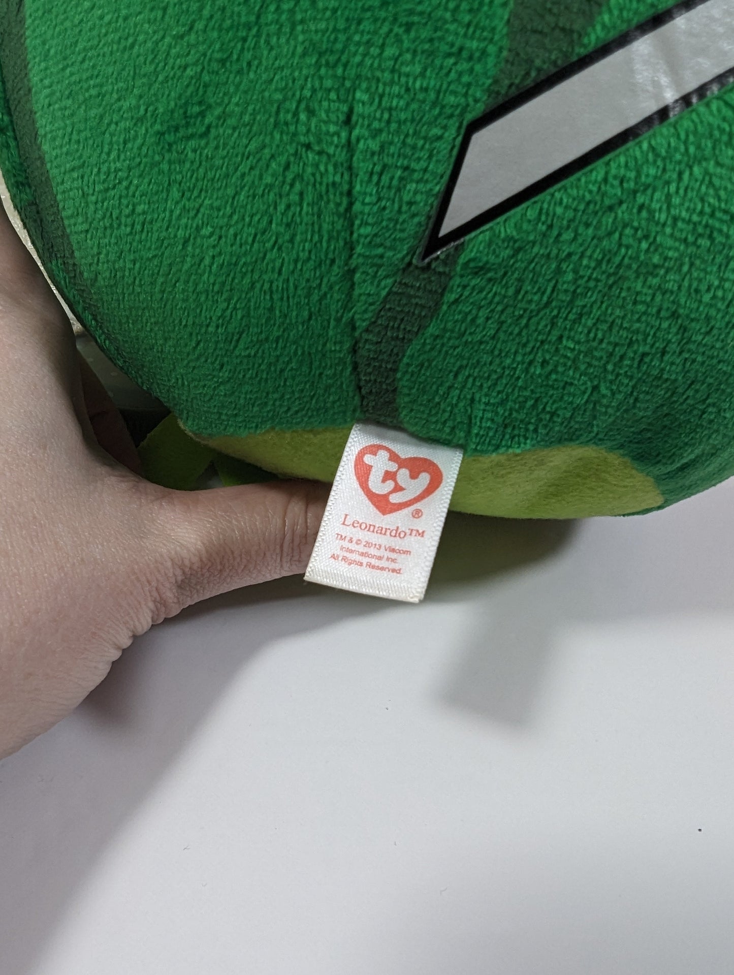 Ty Beanie Ballz - Leonardo the The turtle from Teenage Mutant Ninja Turtles (8 in) No Tag - Vintage Beanies Canada