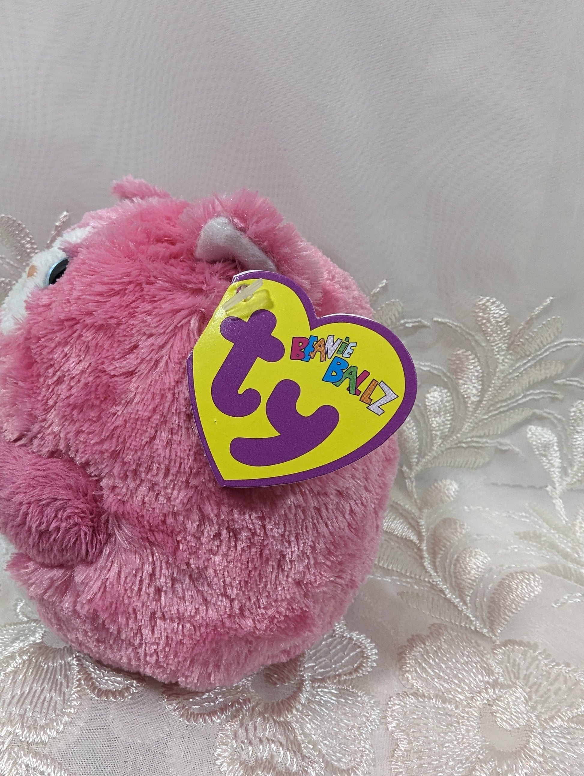 Ty Beanie Ballz - Tumbles The Pink Cat (5in) - Vintage Beanies Canada