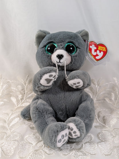 Ty Beanie Bellies - Binx the gray cat (8in) - Vintage Beanies Canada