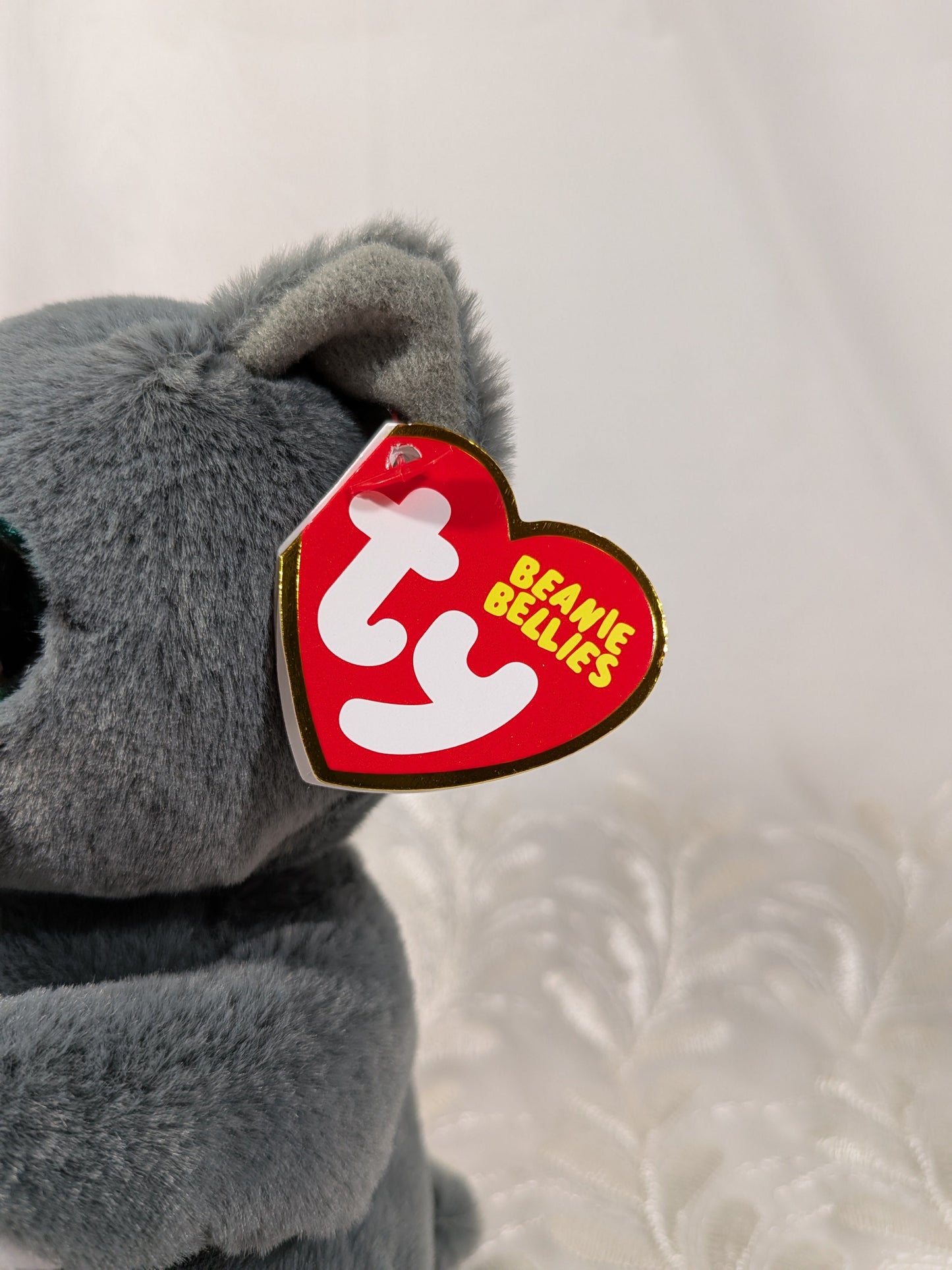 Ty Beanie Bellies - Binx the gray cat (8in) - Vintage Beanies Canada