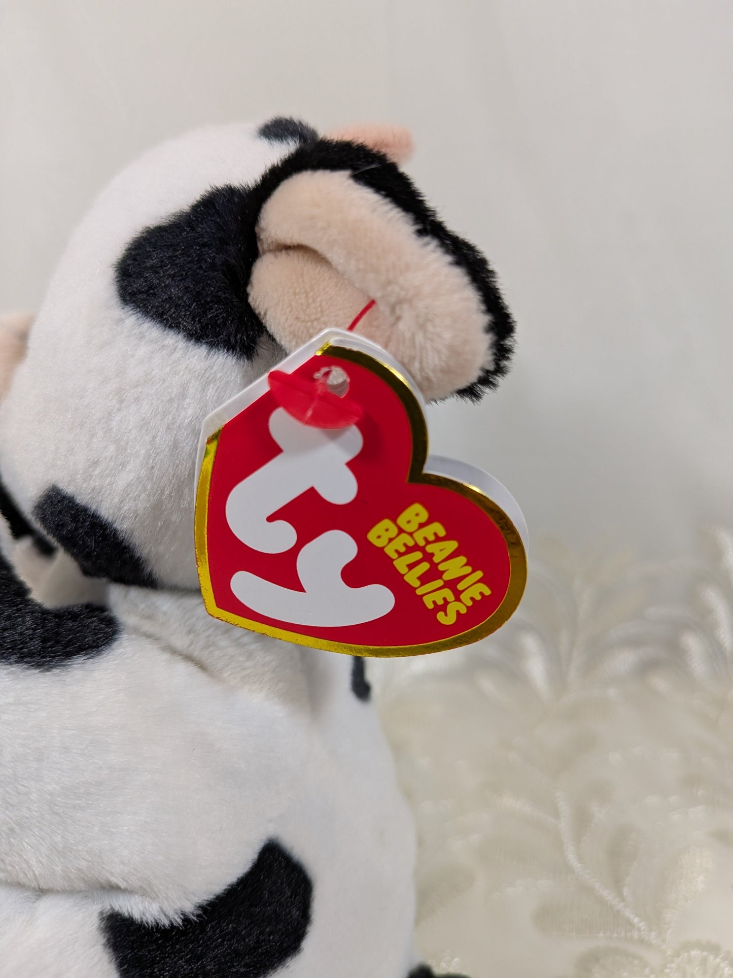 Ty Beanie Bellies - Herdly The Cow (8in) *See Photos And Description* - Vintage Beanies Canada