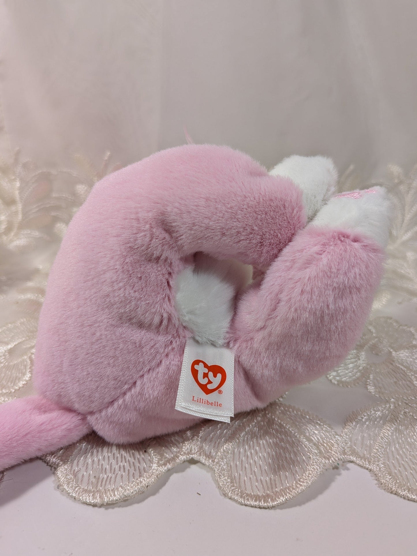 Ty Beanie Bellies - Lillibelle The Pink Cat (6 in) - Vintage Beanies Canada
