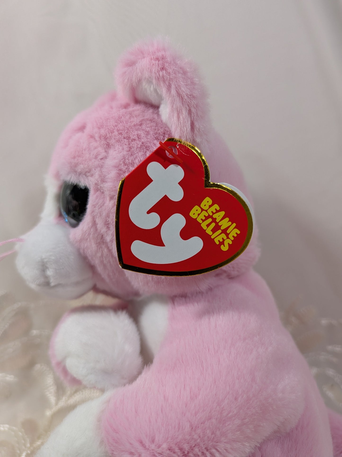 Ty Beanie Bellies - Lillibelle The Pink Cat (6 in) - Vintage Beanies Canada