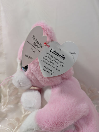 Ty Beanie Bellies - Lillibelle The Pink Cat (6 in) - Vintage Beanies Canada