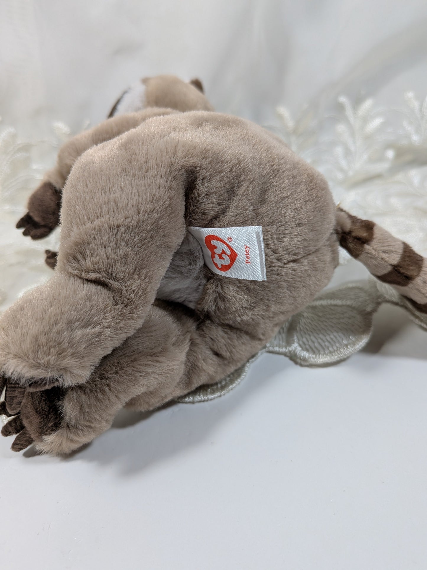 Ty Beanie Bellies - Petey The Raccoon (7in) No Tag - Vintage Beanies Canada