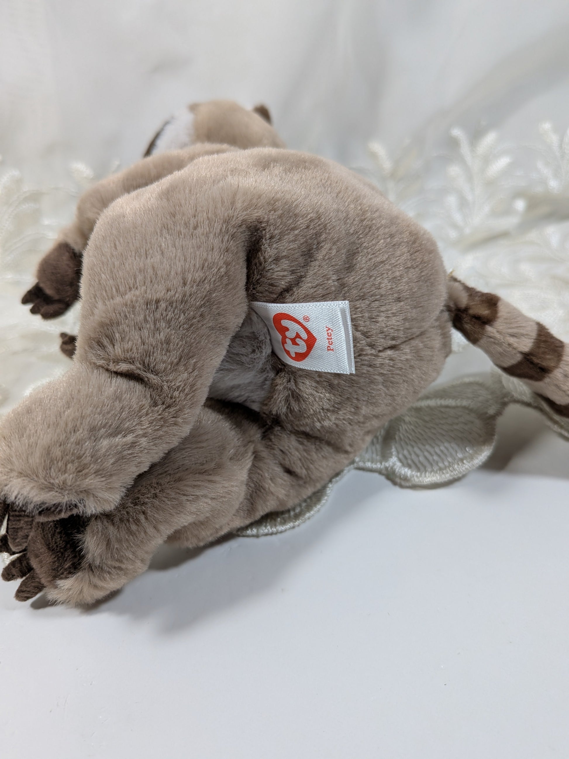 Ty Beanie Bellies - Petey The Raccoon (7in) No Tag - Vintage Beanies Canada