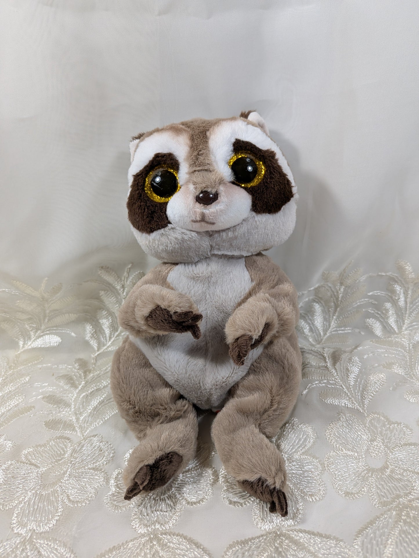 Ty Beanie Bellies - Petey The Raccoon (7in) No Tag - Vintage Beanies Canada