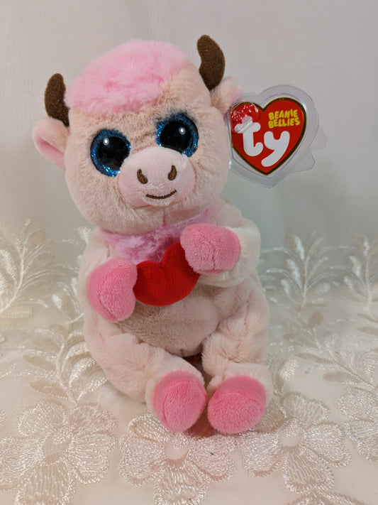 Ty Beanie Bellies - Sprinkles The Pink Cow (8in) - Vintage Beanies Canada