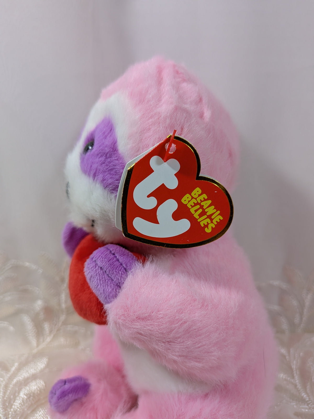 Ty Beanie Bellies - Tart The Pink Sloth (8in) - Vintage Beanies Canada